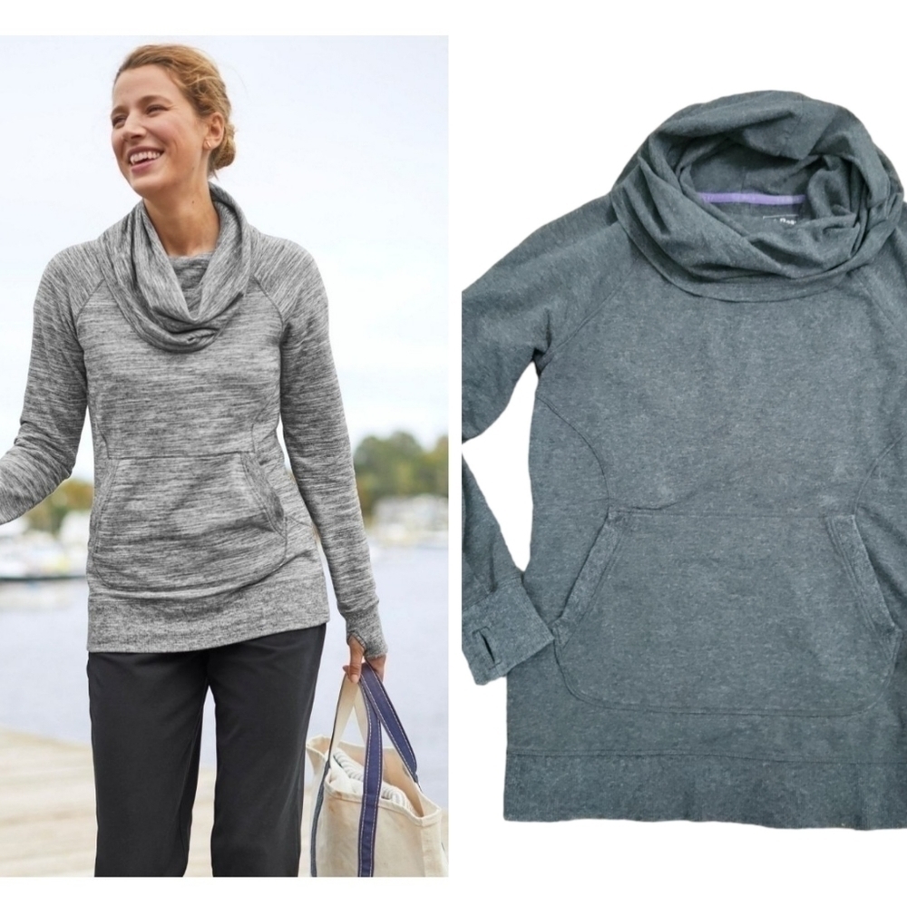 L.L.Bean Cozy Pullover Cowl Neck Sweatshirt